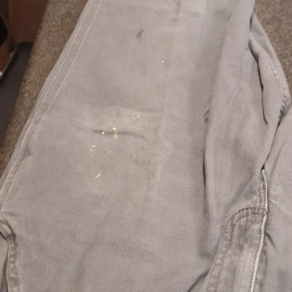 Carhartt Rugged Flex Canvas Work Pant With Caulking And Grease Marks - Picture 8 of 12